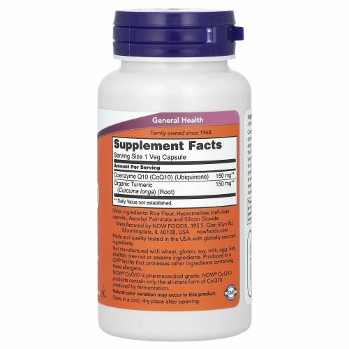 Now Foods, Коэнзим Q10, 150 мг, 100 капсул