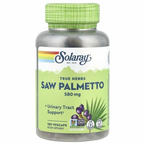 Solaray, True Herbs, сереноа, 580 мг, 180 вегетарианских капсул
