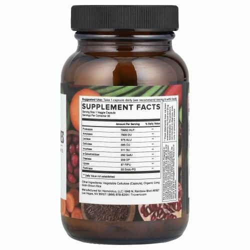 Truvani, Пищеварительные ферменты, 30 растительных капсул