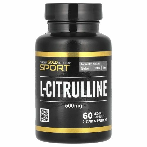 California Gold Nutrition, L-цитруллин, Kyowa Hakko, 500 мг, 60 растительных капсул