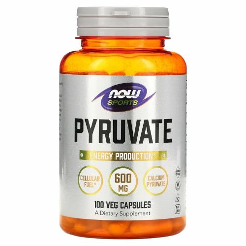 Now Foods, Пируват, 600 мг, 100 капсул