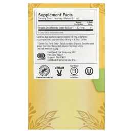 Yogi Tea, чистый зеленый чай, без кофеина, 16 чайных пакетиков, 31 г (1,09 унции)