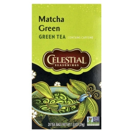 Celestial Seasonings, Зеленый чай, матча, 20 чайных пакетиков, 29 г (1 унция)