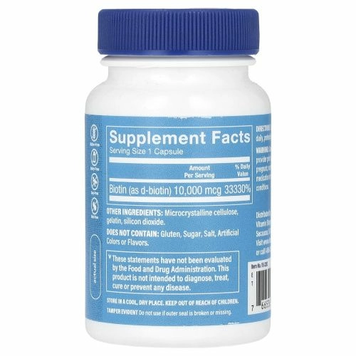 The Vitamin Shoppe, биотин, 10 000 мкг, 120 капсул