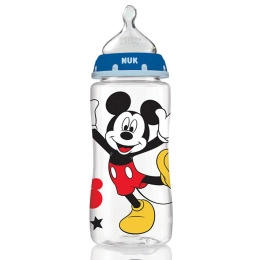 NUK, Дисней Беби, Поильники с широким горлом, Средний размер, Голубые, 0+ месяцев, 3 поильники, 10 унций (300 мл) каждая