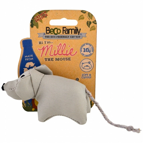 Beco Pets, Экологичная игрушка для кошек, мышка Милли, 1 игрушка