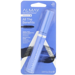 Almay, Водостойкая тушь для ресниц One Coat Multi Benefit, 504, Черная, 0,24 ж. унц.(7 мл)
