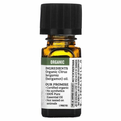 Aura Cacia, Органический бергамот, 0,25 жидкой унции (7,4 мл)