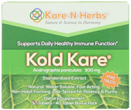 Kare n Herbs, Kold Kare, 300 мг, 40 таблеток