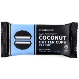 Eating Evolved, Темный шоколад, чашечки с кокосовым маслом, классические, две чашечки, 1,5 унц. (42 г)