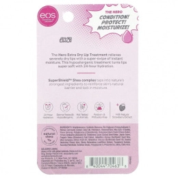 EOS, The Hero, Средство для ухода за губами Extra Dry Lip Repair, 0,35 жидкой унции (10 мл)