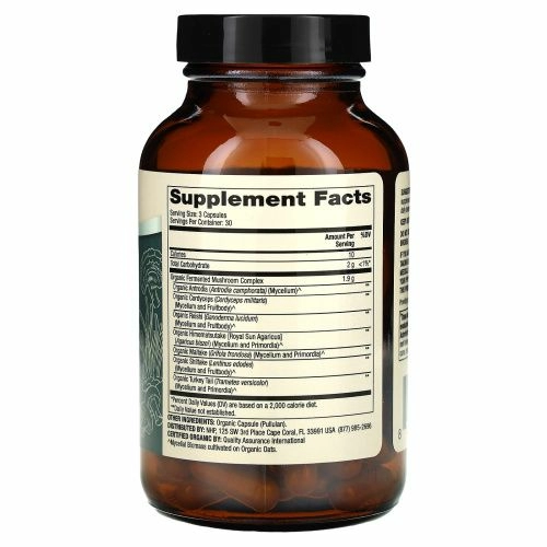 Dr. Mercola, Комплекс ферментированных грибов, 90 капсул