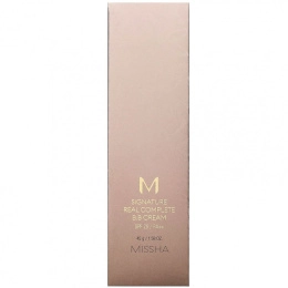 Missha, M Signature Real Complete, BB-крем, № 21, светлый розово-бежевый, SPF 25/PA ++, 45 г (1,58 унции)