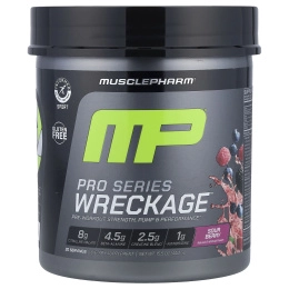 MusclePharm, Pro Series Wreckage™, предтренировочный комплекс, со вкусом кислых ягод, 440 г (15,5 унции)