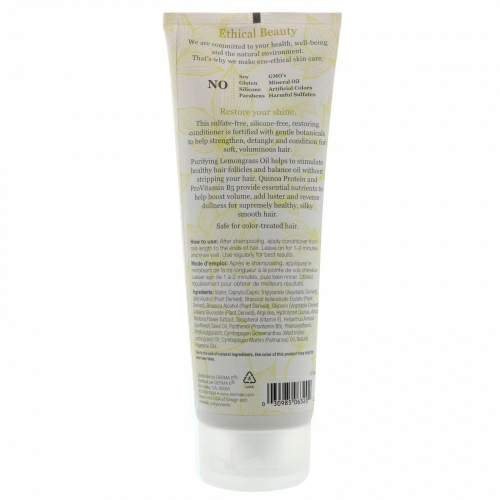 Derma E, Restoring Conditioner, Lemongrass & Vitamin E, 8 fl oz (236 ml)