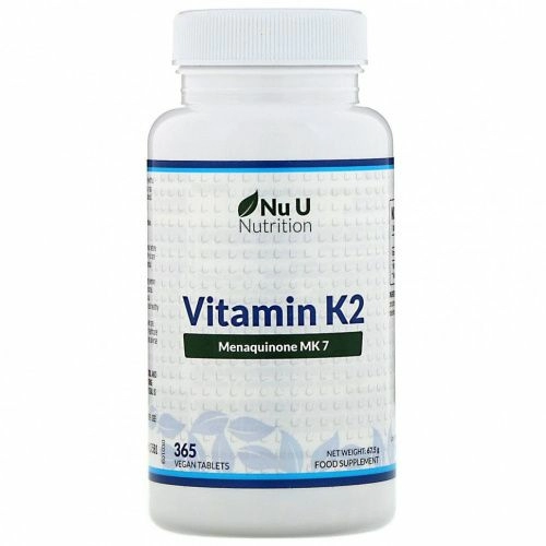 Nu U Nutrition, Витамин K2, 365 растительных таблеток