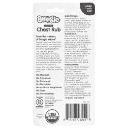 Boogie Wipes, Soothing Chest Rub, For Babies 3 Months & Older, Eucalyptus & Lavender, 0.49 oz (14 g)