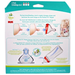 NUK, Дисней Беби, Поильники с широким горлом, Средний размер, 0+ месяцев, Розовые, 3 поильника, 10 унций (300 мл) каждая