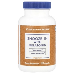 The Vitamin Shoppe, Snooze-In, с мелатонином, 120 капсул