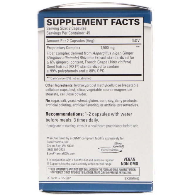 EuroPharma, Terry Naturally, Slim-VX1, 90 капсул