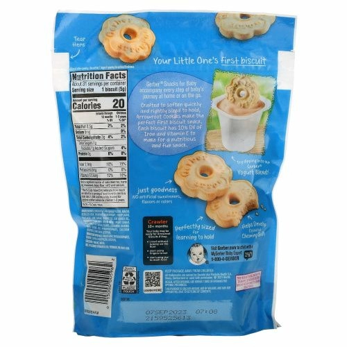 Gerber, Arrowroot Biscuits, Crawler, 10+ Months, 5.5 oz (155 g)