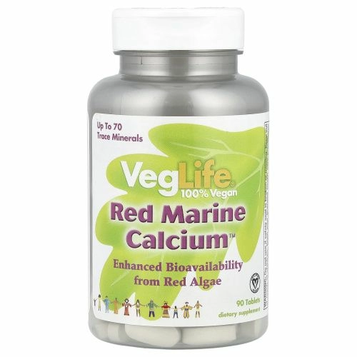 VegLife, Красный морской кальций, 90 таблеток