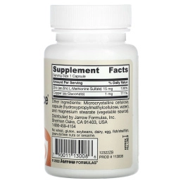 Jarrow Formulas, Баланс цинка, 100 капсул