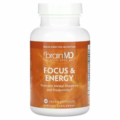 BrainMD, Focus & Energy, 120 веганских капсул