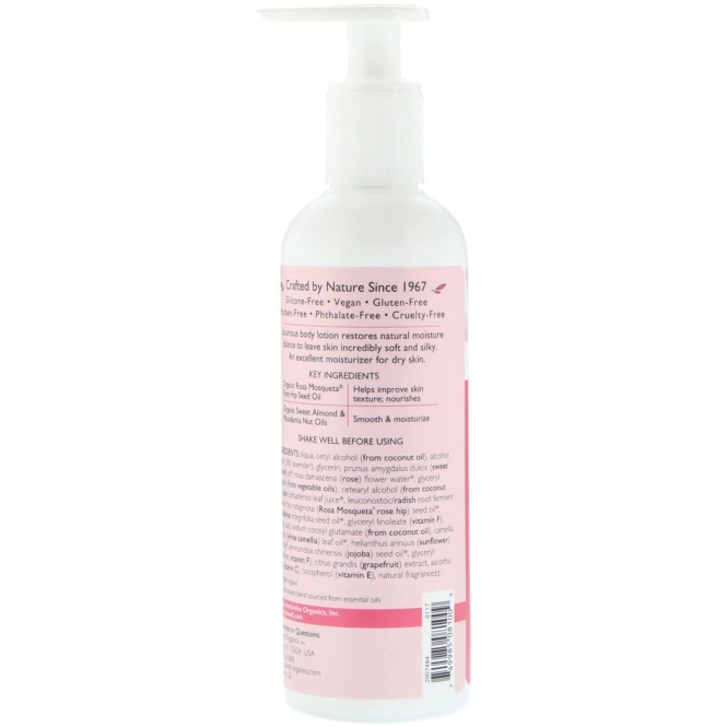 Aubrey Organics, Body Lotion, Rosa Mosqueta, Dry Skin, 8 fl oz (237 ml)