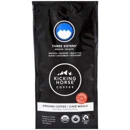 Kicking Horse, Three Sisters, средний, молотый кофе, 10 унций (284 г)