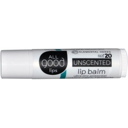 All Good Products, All Good Lips, бальзам для губ, SPF 20, без ароматических отдушек, 4.25 г