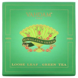 Vahdam Teas, рассыпной зеленый чай, подарочный набор гималайского зеленого чая, 1 жестяная коробка