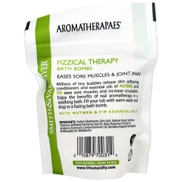 Smith & Vandiver, Fizzical Time Bath Bombs, Neroli,  4 Effervescent Bath Bombs,  .8 oz (229) ea