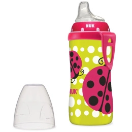 NUK, Чашка-непроливайка с божьей коровкой, с 12 месяцев, 10 унц (300 мл)