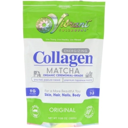 Green Foods Corporation, Потрясающие коллагены, заряжающий энергией коллаген маття, оригинальный, 288 г
