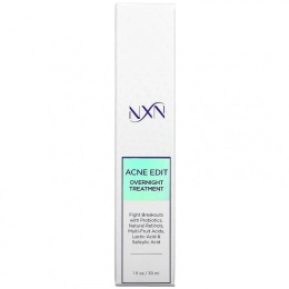 NXN, Nurture by Nature, Acne Edit, ночное средство против акне, 30 мл (1 жидк. унция)