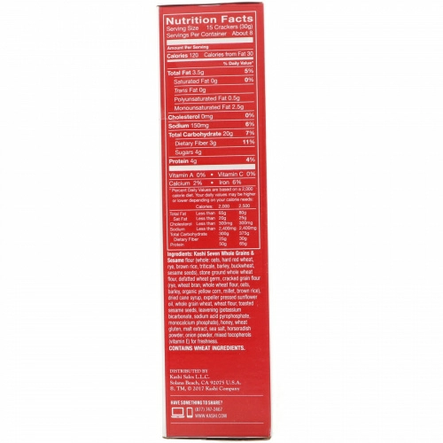 Kashi, Original 7 Grain Crackers, 9 oz (255 g)