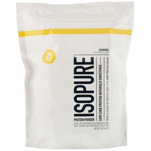 Isopure, Low Carb Protein Powder, Banana, 1 lb (454 g)