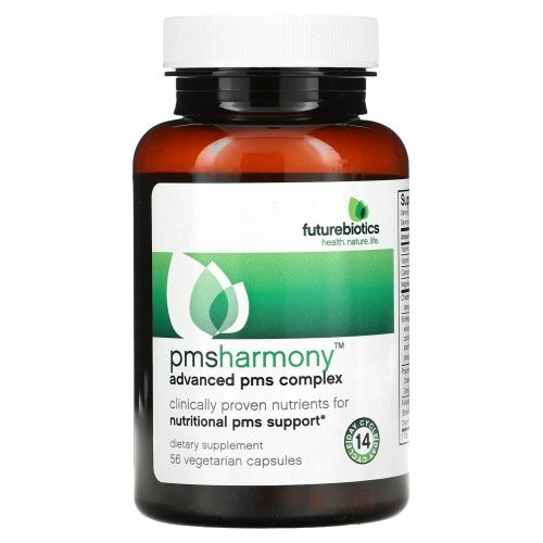 Futurebiotics, PMSHarmony, расширенный комплекс для ПМС, 56 вегетарианских капсул