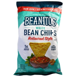 Beanitos, Чипсы из белой фасоли, ресторанный стиль, 6 oz (170 г)