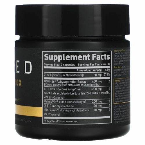 Kaged Muscle, Матрица поддержки тестостерона Ferodrox, 60 вегетарианских капсул