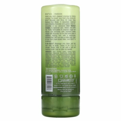 Giovanni, 2chic, ультра-увлажняющая маска для волос Deep Deep Moisture, авокадо и оливковое масло, 147 мл (5 жидких унций)