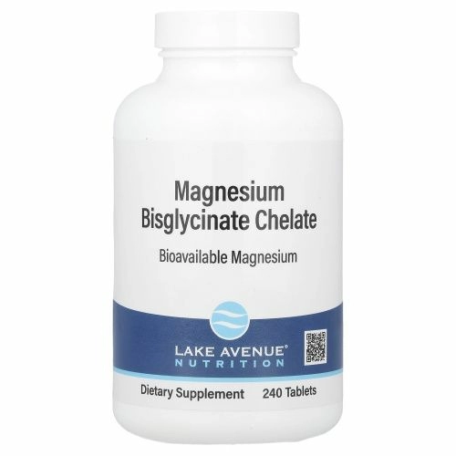 Lake Avenue Nutrition, хелатный бисглицинат магния, 200 мг, 240 таблеток