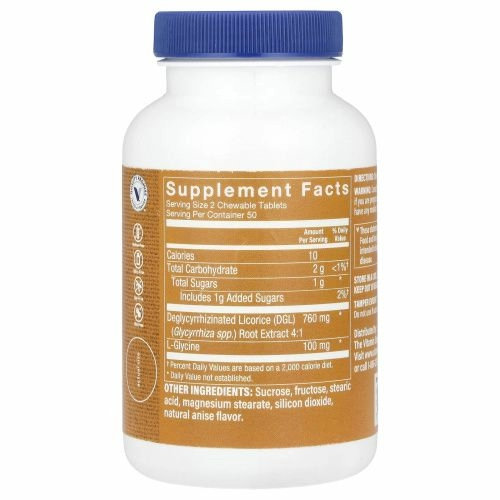 The Vitamin Shoppe, DGL, деглицирризиновая солодка, 100 жевательных таблеток