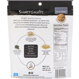 Somersaults, Закуска семян подсолнуха, соленый перец, 170 г (6 унций)