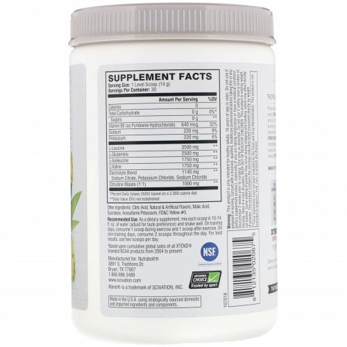 Scivation, Xtend, The Original, Tropic Thunder, 14.8 oz (420 g)