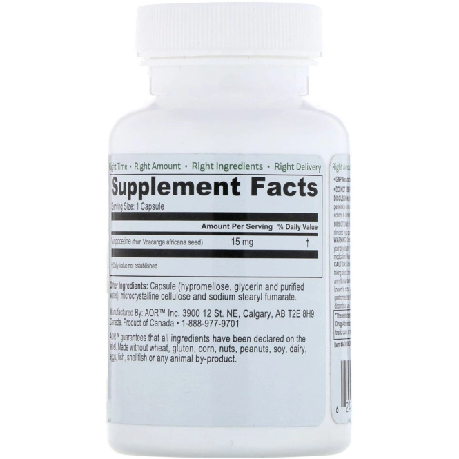 Advanced Orthomolecular Research AOR, Vinpo-15, 90 Vegan Capsules