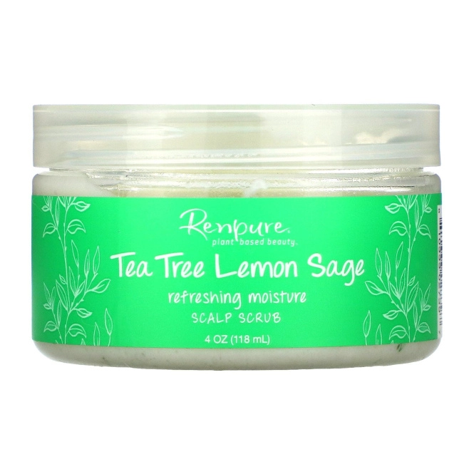 Renpure, Tea Tree & Lemon Sage, Scalp Scrub, 4 oz (118 ml)
