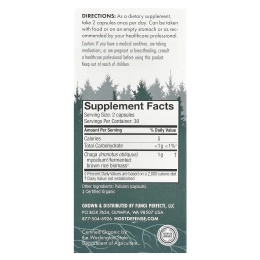 Fungi Perfecti, Чага, 60 растительных капсул