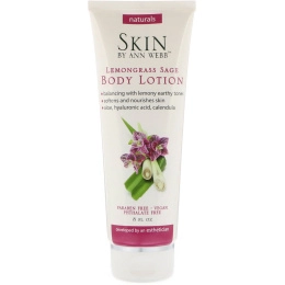 Skin By Ann Webb, Лосьон для тела, лемонграсс и шалфей, 8 жидких унций